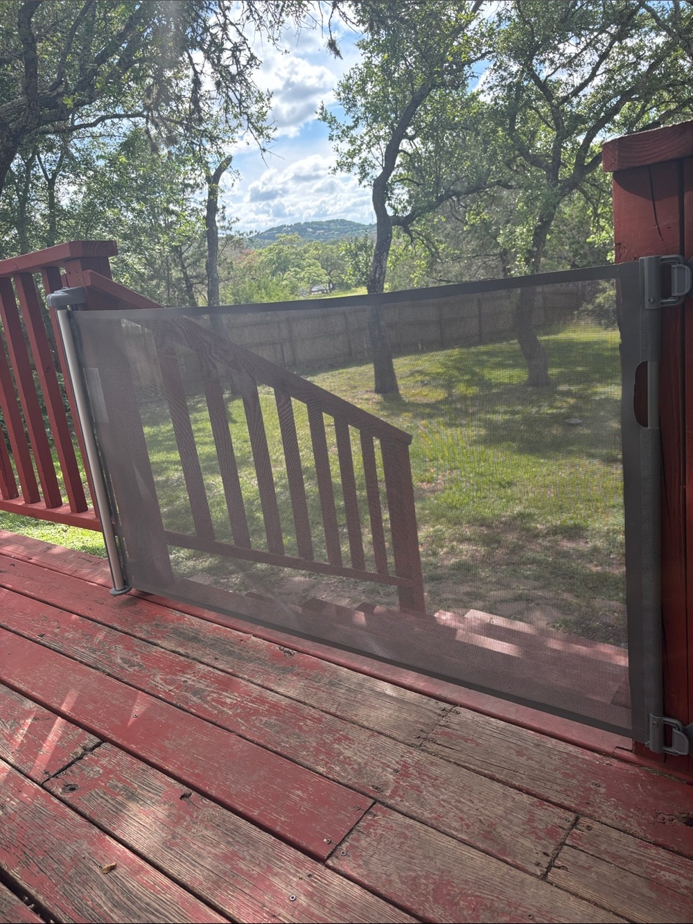 Retractable Mesh Safety Gate - Gray New in Box